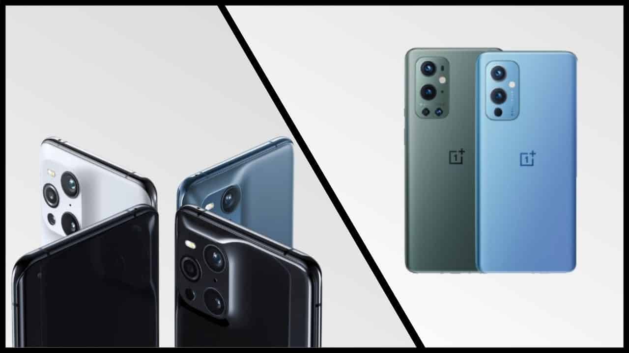 video oppo find x3 vs oneplus 9