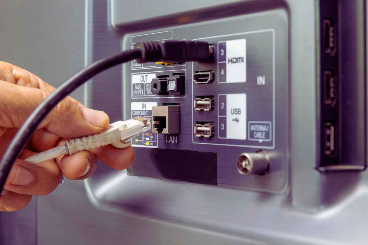 Se queste prese sono dietro la tua TV sei fortunato