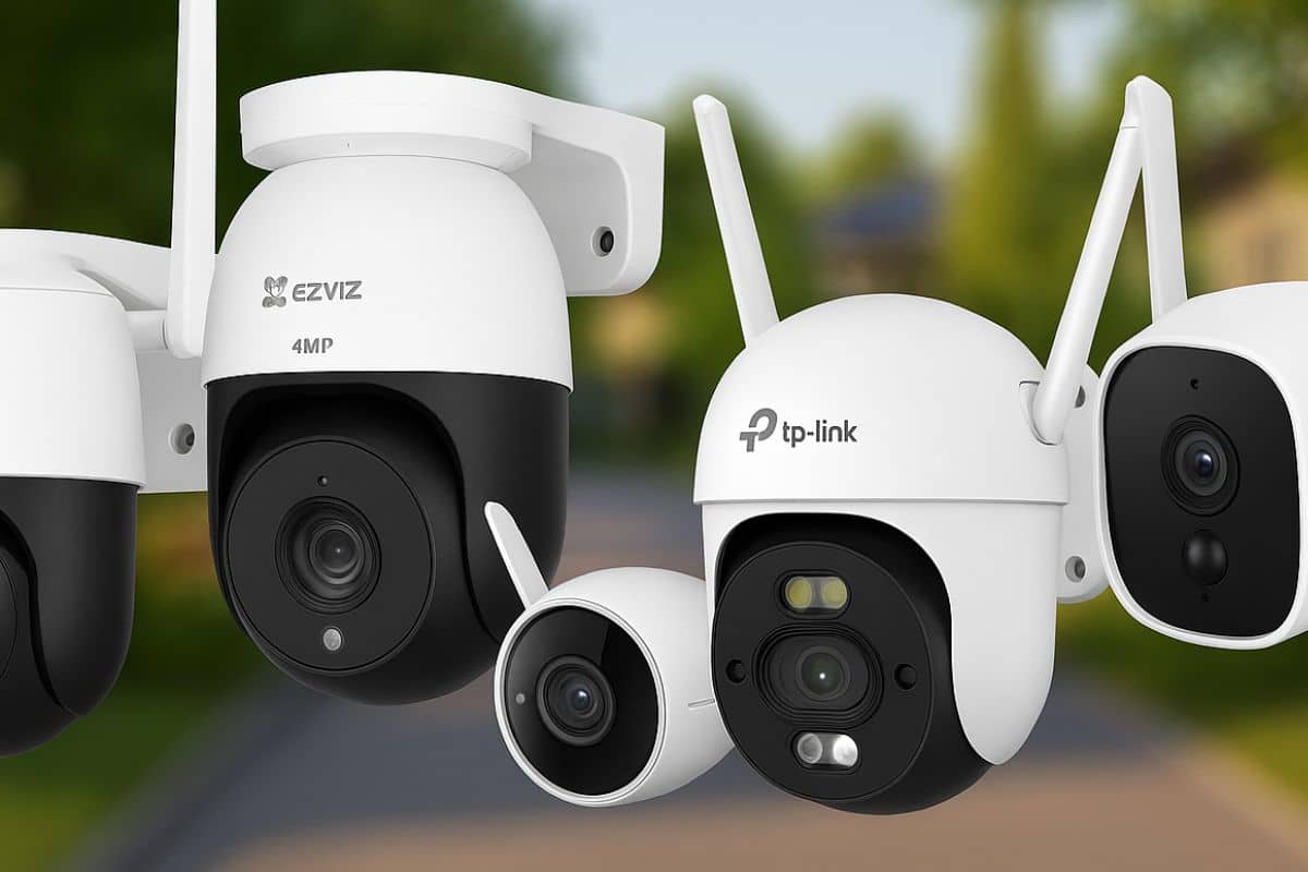 cinque videocamere da esterno su Amazon