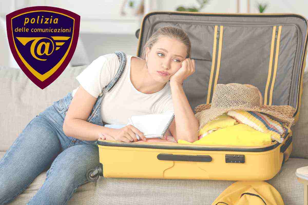 la Polizia Postale lancia l'allarme per chi deve partire