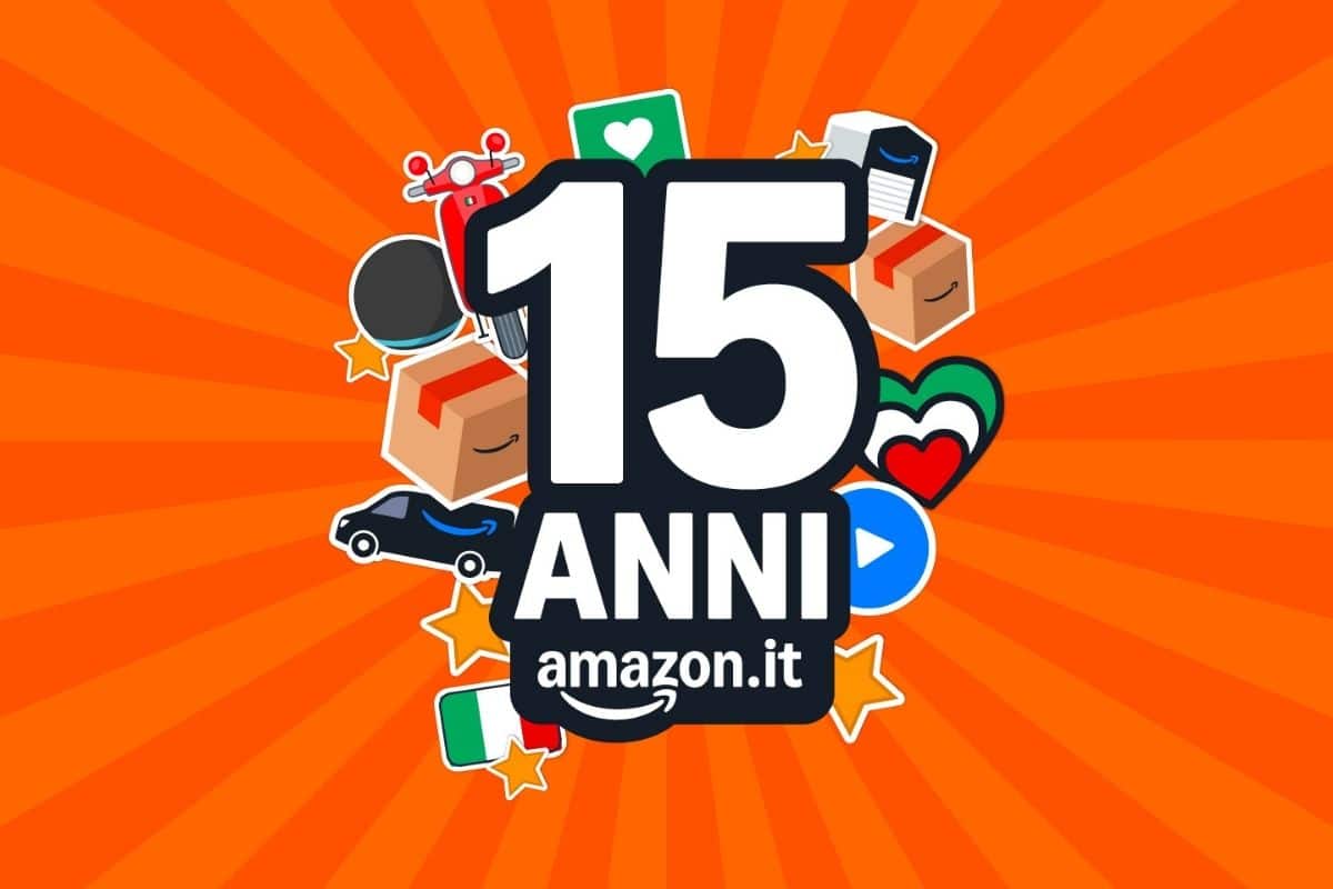Amazon festeggia 15 anni in Italia: arrivano sconti, un concorso e offerte speciali