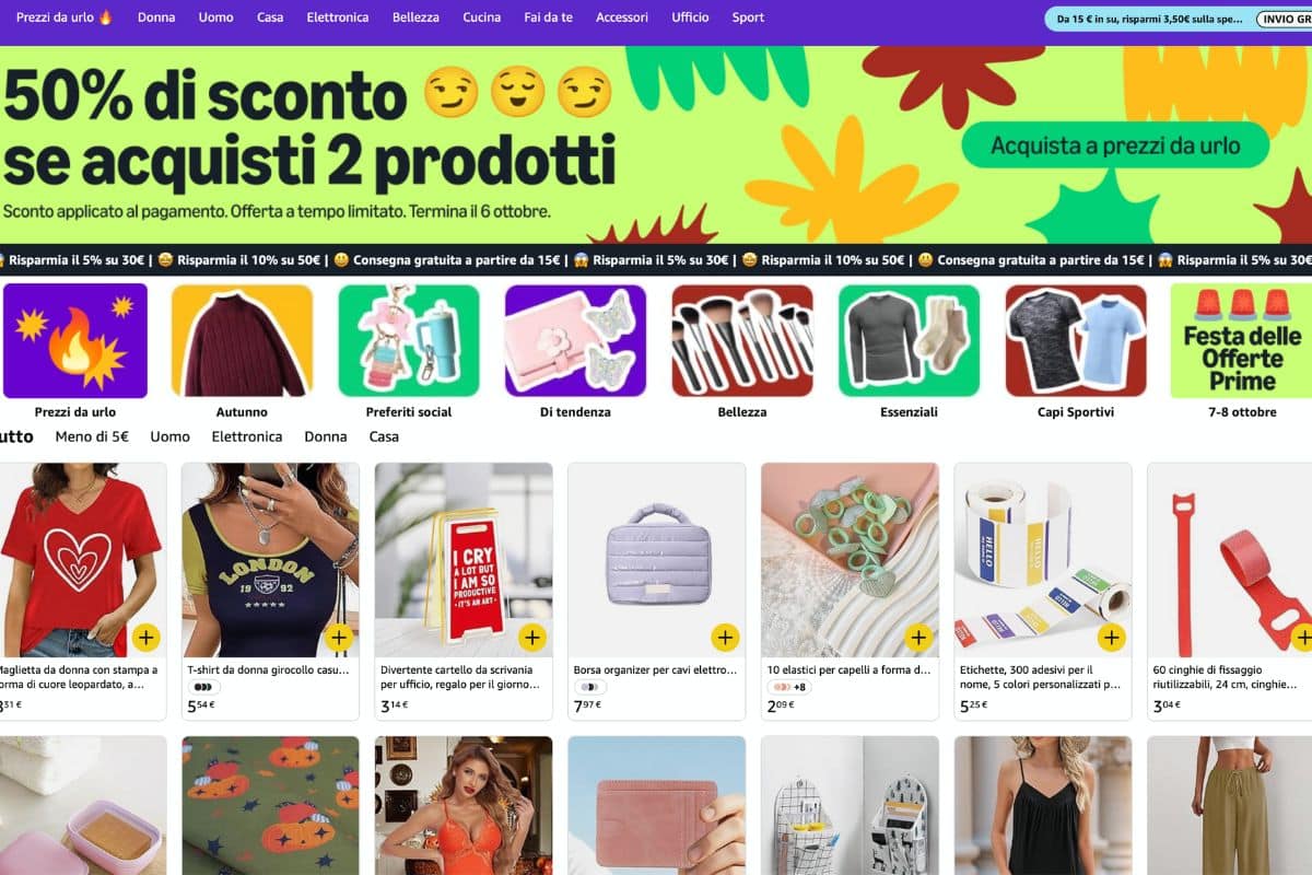 Amazon Haul arriva in Italia