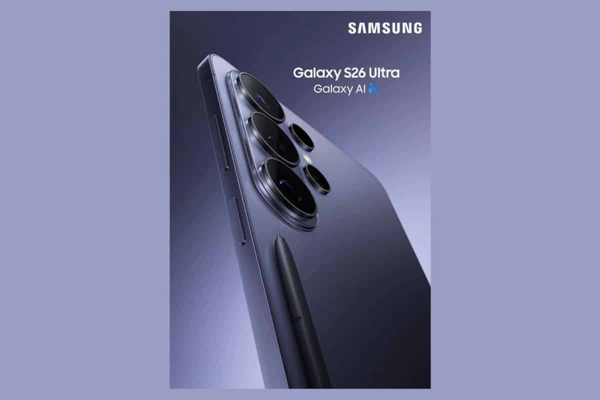 Samsung, trapela l'immagine ufficiale del Galaxy S26 Ultra